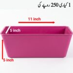 Plastic Kayari pot 11*5 (small size)